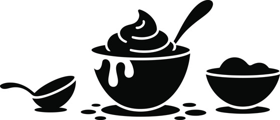 ice cream with chocolate