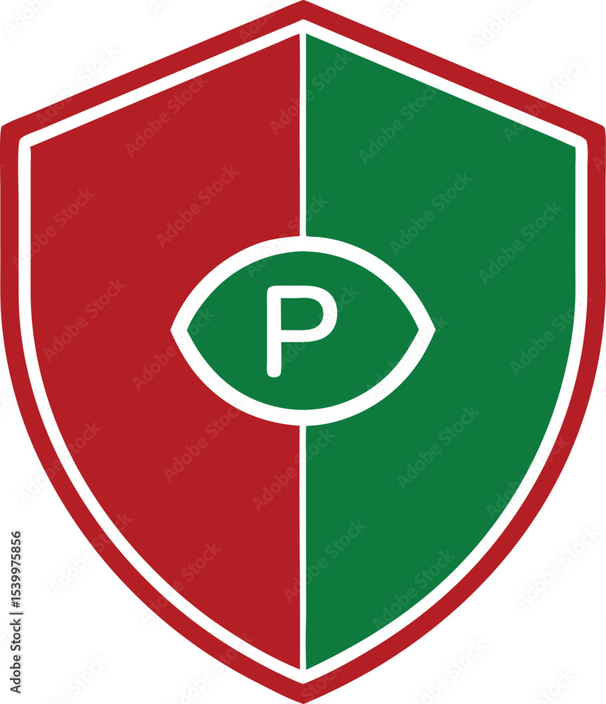 Poster shield emblem representing ai intelligence and future technology with a neural learning focus
