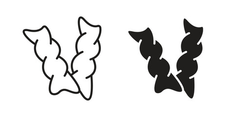 Pasta icon Logos. Flat Vector Icon Design Template