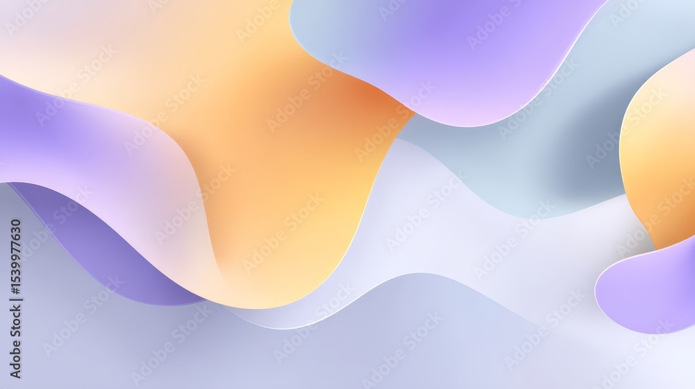 Poster Abstract gradient composition with warm coral and cool blue tones, soft grainy texture, topdown perspective creating vibrant heatmap effect with ample copy space
