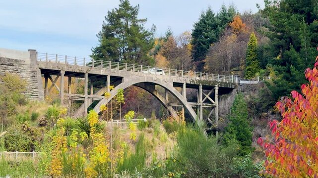 Scenic View of Edith Cavell Bridge in Autumn