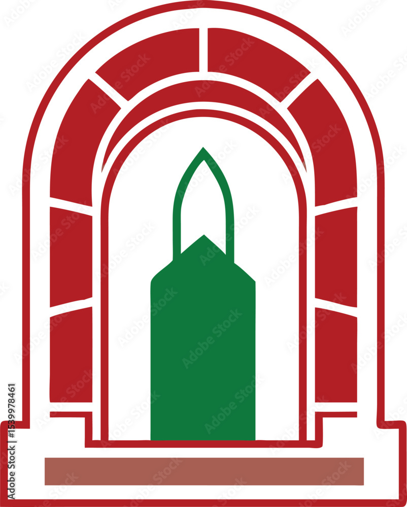 Poster abstract architectural design with transparent background ideal for creative projects