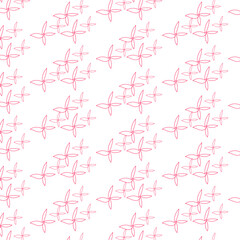 seamless pattern with red hearts