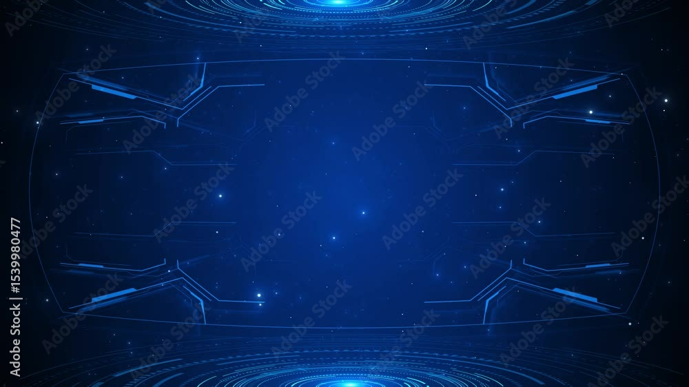 Poster futuristic border hud ui gui biometric glitch hud style hologram video frame. distorted screen in cy