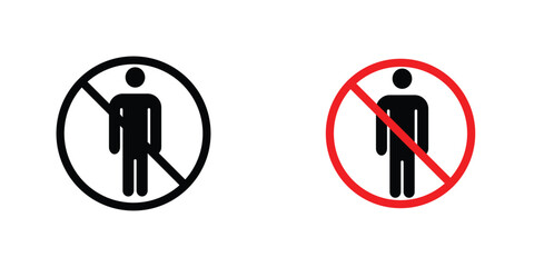 No man sign