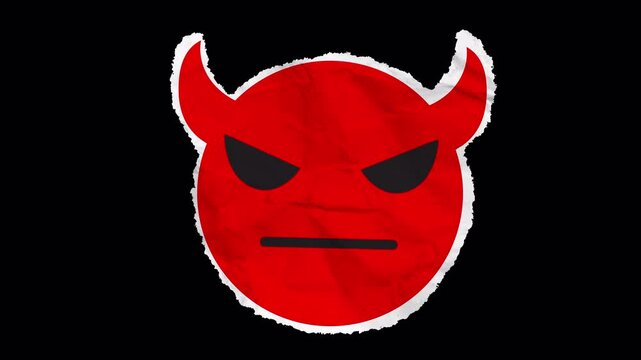 A red devil emoji face with horns and an evil grin, symbolizing mischief, playfulness, or a wickedly fun mood.