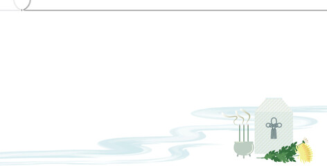 逝去したイメージ背景イラストフレーム