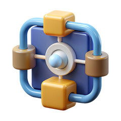 3D Innovation Pipeline Icon