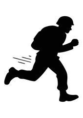 running man silhouette