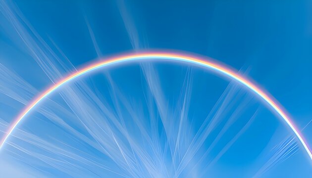 A rare circumhorizontal arc (fire rainbow) in the sky