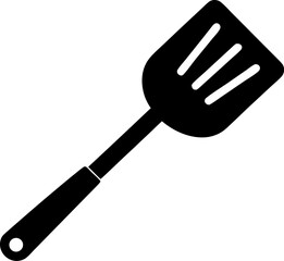 Spatula Silhouette Vector Illustration 