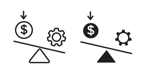 Leverage icon for social media, app, and web design. Vector illustration.