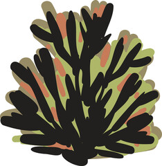 Desert  Cactus  hand drawn  tropical illustration Element