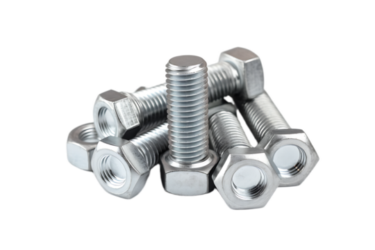 Metal Bolts Nuts Closeup Macro Shot fix 