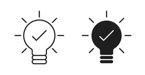 Idea icon Logos. Flat Vector Icon Design Template