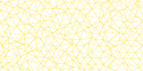 Abstract of simple gold line triangle pattern geometric background .white background creative and geometric shape with white luxury pattern .gold and white geometric background with low poly triangle