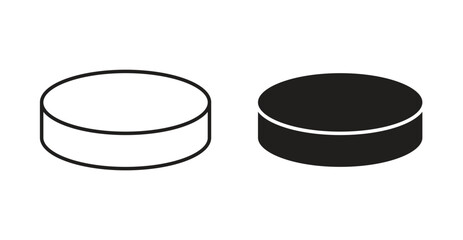 Hockey puck icon