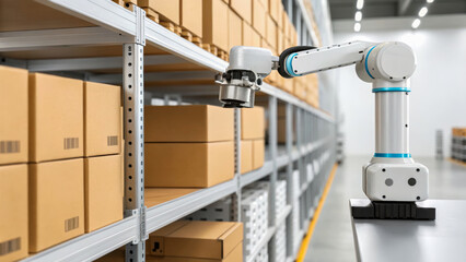 Robotic arm automates global supply chain warehouse for efficiency and sustainability