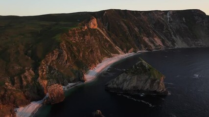 Stunning Golden Hour at Glenlough Bay Co.Donegal - 4K Cinematic Drone Footage 38
