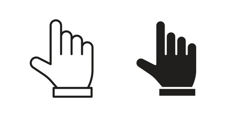 Hand pointer icon