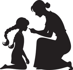 This collection of black and white images depicts various heartfelt moments between mothers and children, showcasing embraces, play, and tender interactions.