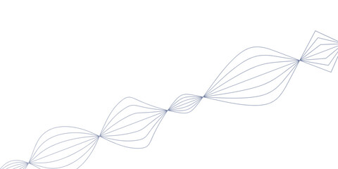 Abstract flowing lines creating a connected waveform in a light color scheme suitable for digital design and graphic composition