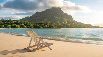 beach chairs on the beach