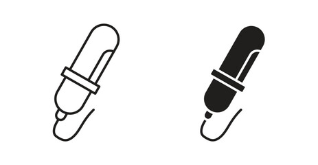 Hair curler icon for social media, app, and web design. Vector illustration.