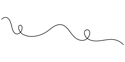 One continuous squiggle line. Curved single line, Abstract Chaotic line. Tangled texture one continuous line drawing. Vector illustration squiggly design hand drawn, red one continuous squiggle line. 