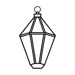 Elegant crystal lantern design intricate vector illustration of a sparkling glass lantern