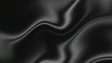 Fototapeta premium Abstract monochrome background wavy shapes with noise.