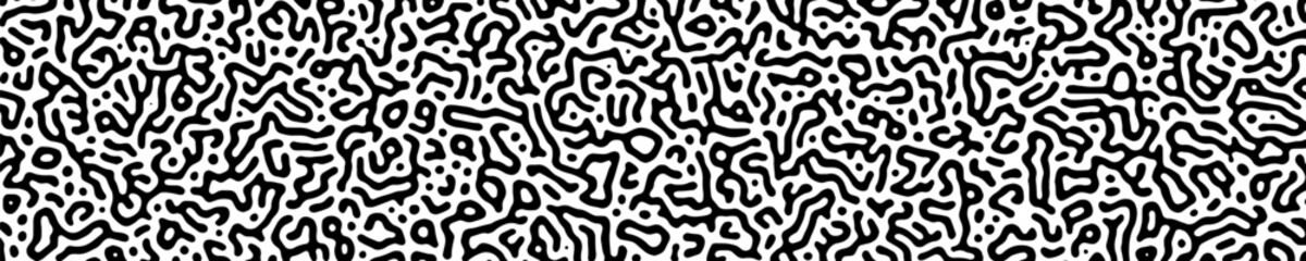 Turing banner black white color abstract style. Nature texture. Ethnic, science, biology, chemistry, biotechnology wallpaper. Vector Eps 10 eps