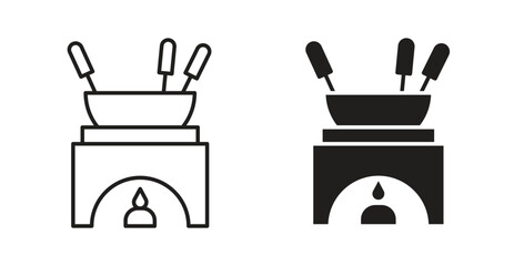 Fondue pot icon