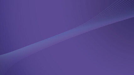 Elegant purple wavy lines creating visual interest on gradient background