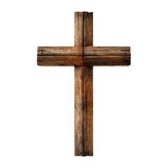 Rustic Wooden Cross &ndash; Religious Icon for Worship and Decoration