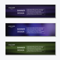 Editable Vector Web Banner Templates in Modern StylesEditable Vector Web Banner Templates in Modern Styles