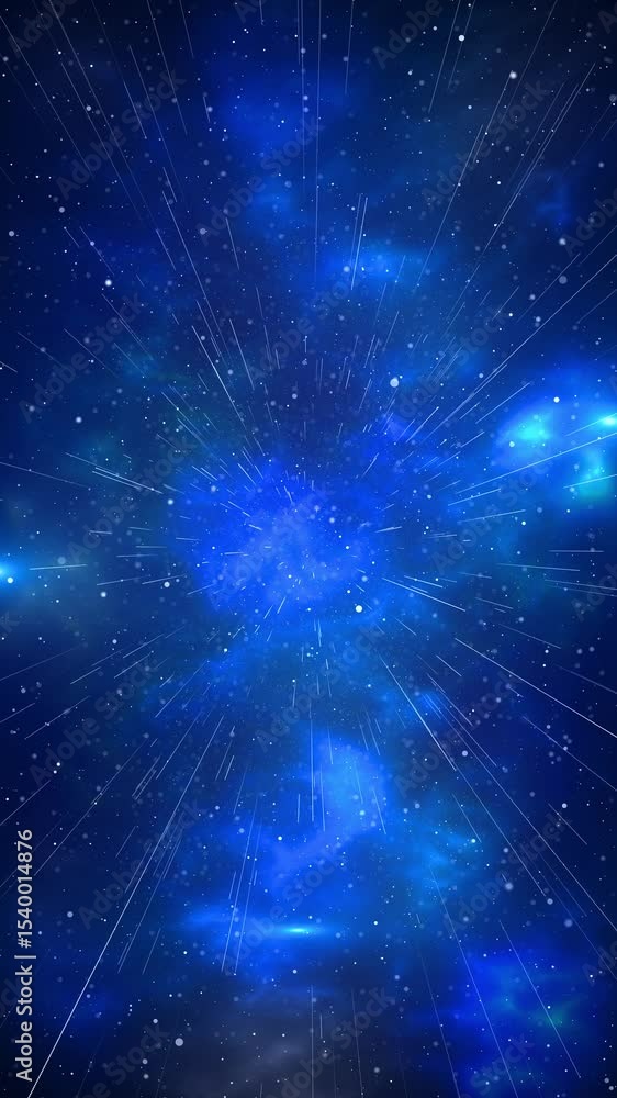 Poster deep space cyber space. hyperspace network deep learning. technology, machine learning, big data. io