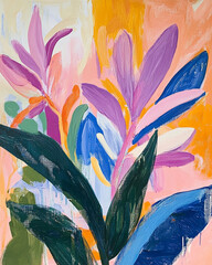 watercolor painting of flowers