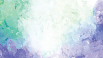 Abstract Watercolor Background Soft Pastel Color Palette Light Blue Green Purple Shades Gradient Blend Seamless Texture Design Element Digital Painting Artistic Impression