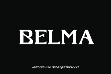 Display alphabet font vector design suitable for headline, poster, logo, magazine and many more