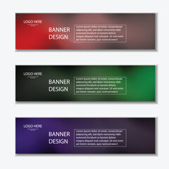 Editable Vector Web Banner Templates in Modern StylesEditable Vector Web Banner Templates in Modern Styles