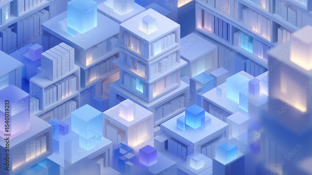 Poster autonomous cubic devices and ai in an innovative workspace