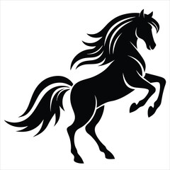 horse silhouette vector, horse silhouette illustration, Horse vector illustration silhouette, horse icon