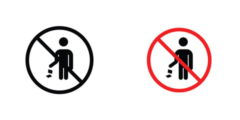 Do not litter sign