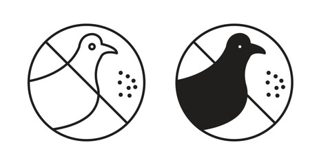 Do not feed birds sign