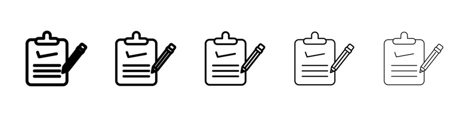 Document petition icon isolated vector on white background set