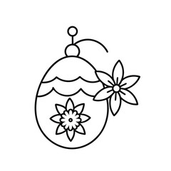 ball with snowflakes