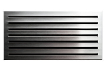 Stylish Brushed Metal Ventilation Panel Design