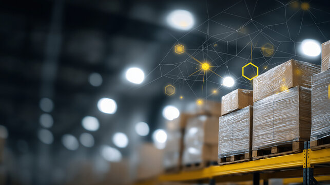 Efficient Logistics in a Modern Industrial Warehouse