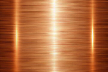 Brushed Copper Metal Texture Background Image with Polished, Shiny Surface